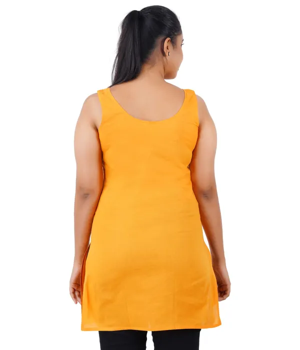 Apricot_Orange_Long_Kurti_Slip_-_100%_Superfine_Cotton_-_Firm_Non_Stretchable_Women'S_Kurti_Top_Slip
