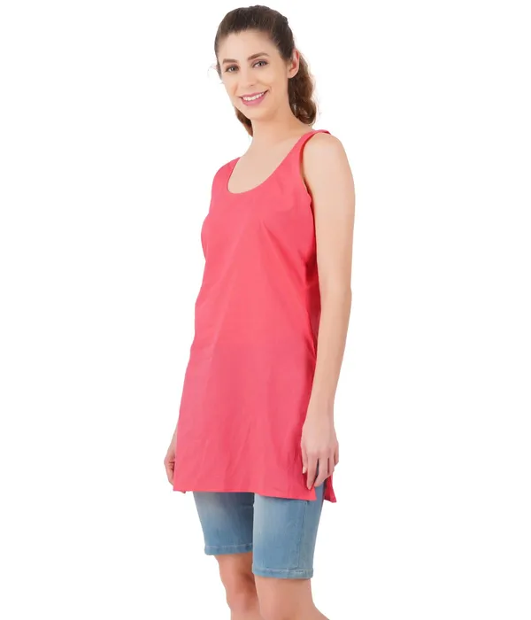 Apple_Peach_Long_Kurti_Slip_-_100%_Superfine_Cotton_-_Firm_Non_Stretchable_Women'S_Kurti_Top_Slip