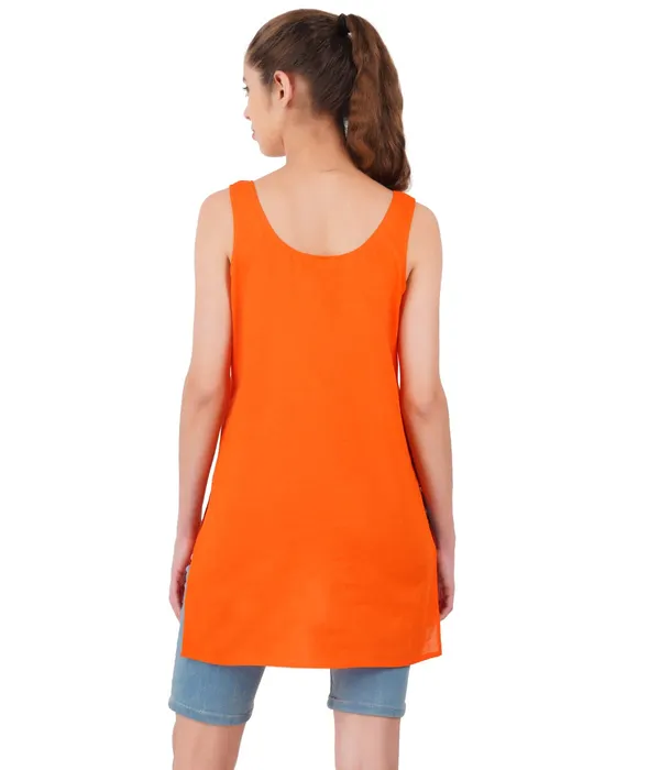 Coral_Orange_Long_Kurti_Slip_-_100%_Superfine_Cotton_-_Firm_Non_Stretchable_Women'S_Kurti_Top_Slip