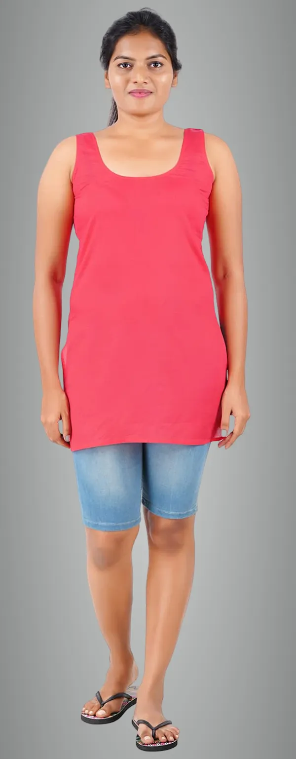 Chilly_Red_Long_Kurti_Slip_-_100%_Superfine_Cotton_-_Firm_Non_Stretchable_Women'S_Kurti_Top_Slip