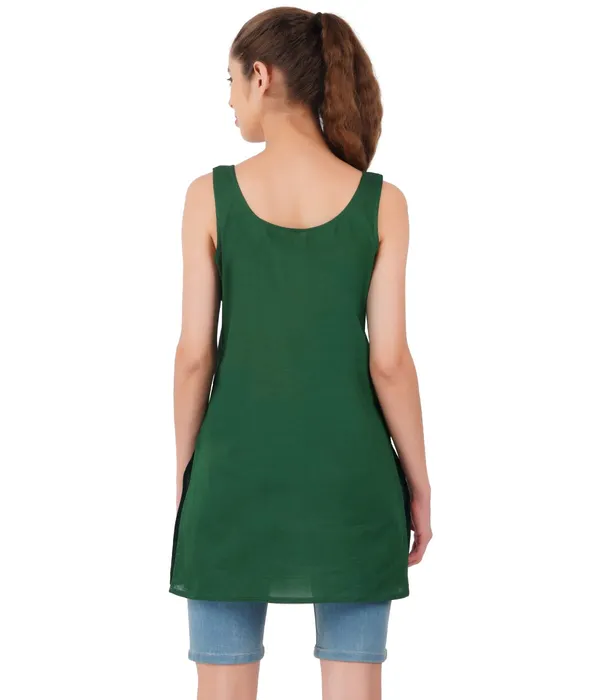 Dark_Green_Long_Kurti_Slip_-_100%_Superfine_Cotton_-_Firm_Non_Stretchable_Women'S_Kurti_Top_Slip