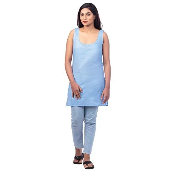 Light_Blue_Long_Kurti_Slip_-_100%_Superfine_Cotton_-_Firm_Non_Stretchable_Women'S_Kurti_Top_Slip