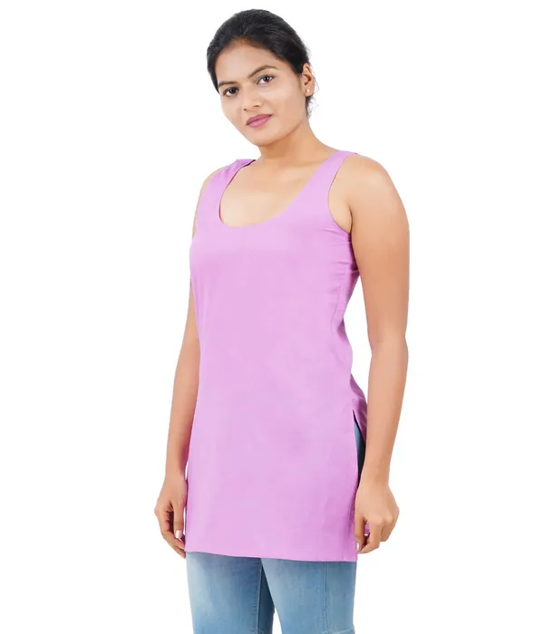 Lilac_Long_Kurti_Slip_-_100%_Superfine_Cotton_-_Firm_Non_Stretchable_Women'S_Kurti_Top_Slip