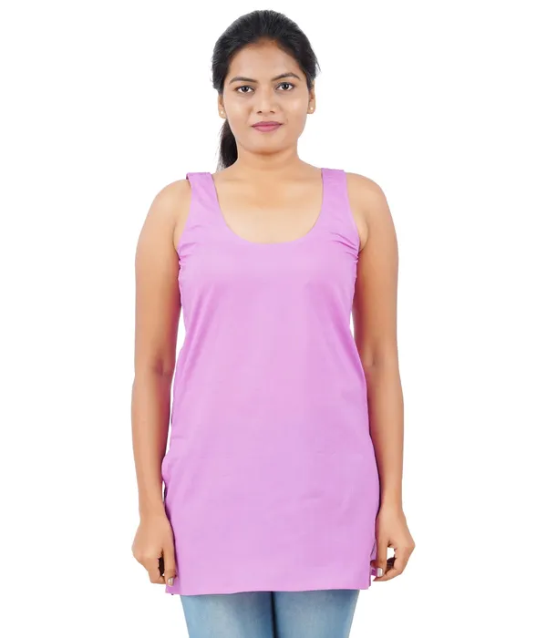 Lilac_Long_Kurti_Slip_-_100%_Superfine_Cotton_-_Firm_Non_Stretchable_Women'S_Kurti_Top_Slip