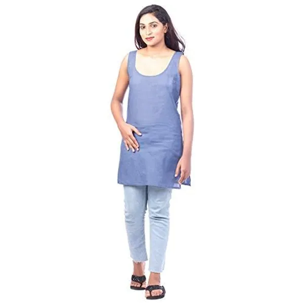 Light_Grey_Long_Kurti_Slip_-_100%_Superfine_Cotton_-_Firm_Non_Stretchable_Women'S_Kurti_Top_Slip