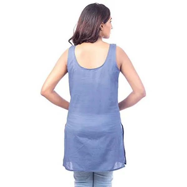 Light_Grey_Long_Kurti_Slip_-_100%_Superfine_Cotton_-_Firm_Non_Stretchable_Women'S_Kurti_Top_Slip