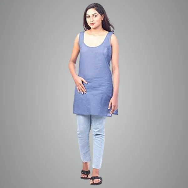 Light_Grey_Long_Kurti_Slip_-_100%_Superfine_Cotton_-_Firm_Non_Stretchable_Women'S_Kurti_Top_Slip