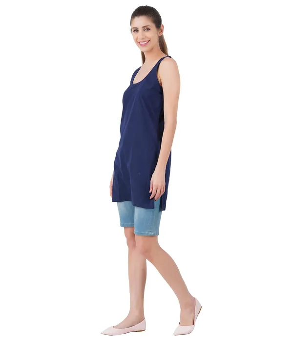 Midnight_Blue_Long_Kurti_Slip_-_100%_Superfine_Cotton_-_Firm_Non_Stretchable_Women'S_Kurti_Top_Slip
