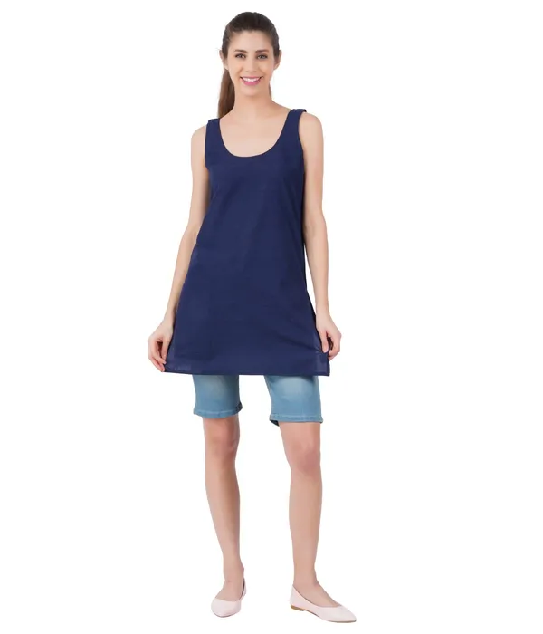 Midnight_Blue_Long_Kurti_Slip_-_100%_Superfine_Cotton_-_Firm_Non_Stretchable_Women'S_Kurti_Top_Slip