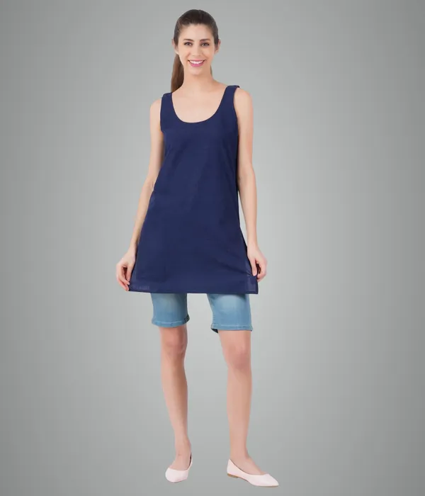 Midnight_Blue_Long_Kurti_Slip_-_100%_Superfine_Cotton_-_Firm_Non_Stretchable_Women'S_Kurti_Top_Slip