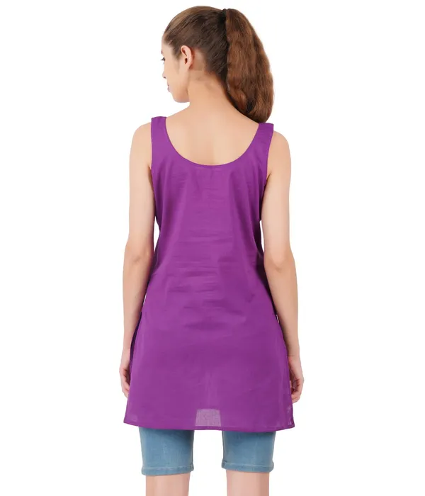 Magenta_Violet_Long_Kurti_Slip_-_100%_Superfine_Cotton_-_Firm_Non_Stretchable_Women'S_Kurti_Top_Slip