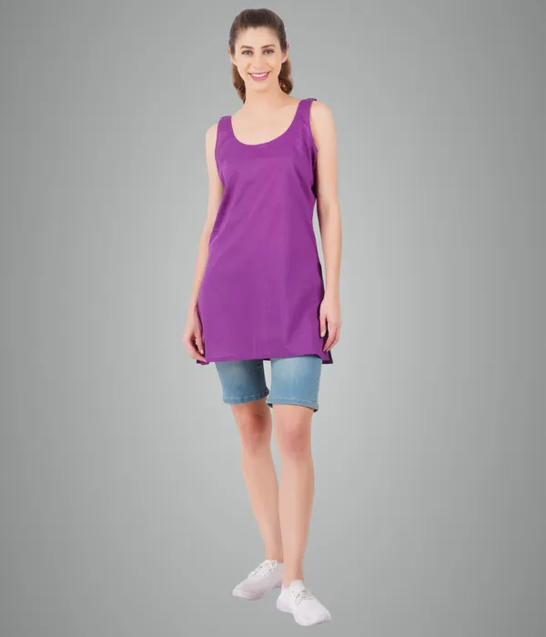 Magenta_Violet_Long_Kurti_Slip_-_100%_Superfine_Cotton_-_Firm_Non_Stretchable_Women'S_Kurti_Top_Slip