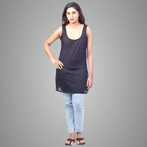 Black_Long_Kurti_Slip_-_100%_Superfine_Cotton_-_Firm_Non_Stretchable_Women'S_Kurti_Top_Slip