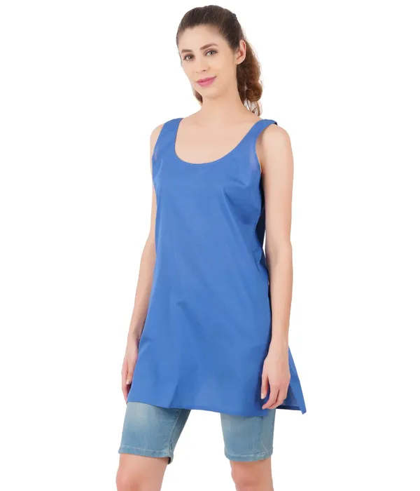 Plum_Blue_Long_Kurti_Slip_-_100%_Superfine_Cotton_-_Firm_Non_Stretchable_Women'S_Kurti_Top_Slip