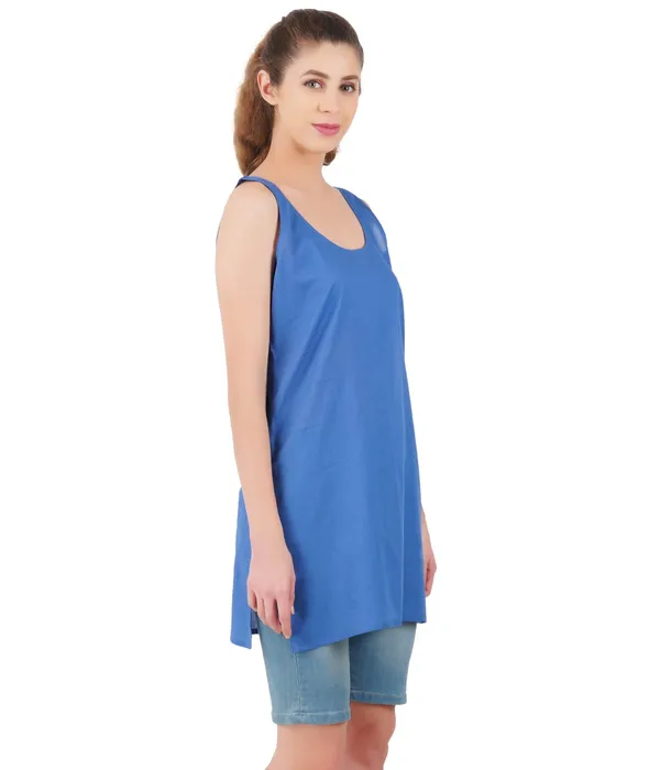 Plum_Blue_Long_Kurti_Slip_-_100%_Superfine_Cotton_-_Firm_Non_Stretchable_Women'S_Kurti_Top_Slip