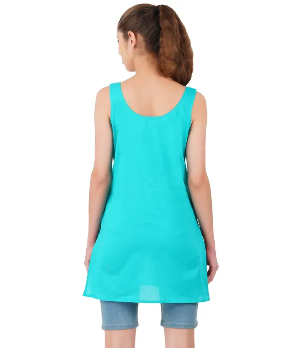Rama_Green_Long_Kurti_Slip_-_100%_Superfine_Cotton_-_Firm_Non_Stretchable_Women'S_Kurti_Top_Slip