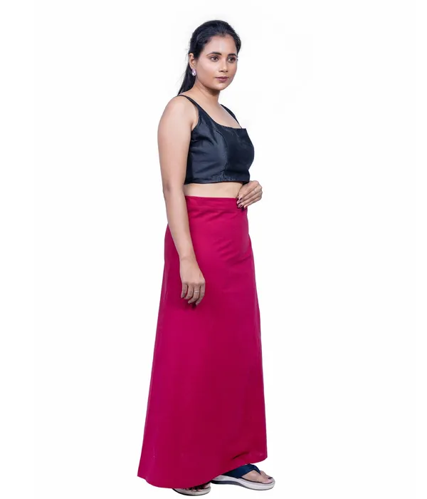 Burgundy_Maroon_Saree_Petticoat/Inskirt_For_Women_-_3_Sizes,_Shapewear,_Drawstring_For_Regular_Comfort_Fit