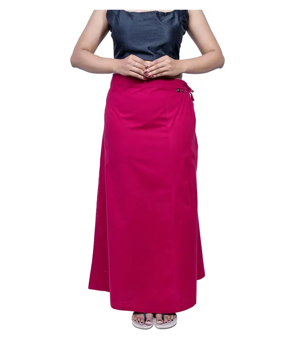 Burgundy_Maroon_Saree_Petticoat/Inskirt_For_Women_-_3_Sizes,_Shapewear,_Drawstring_For_Regular_Comfort_Fit