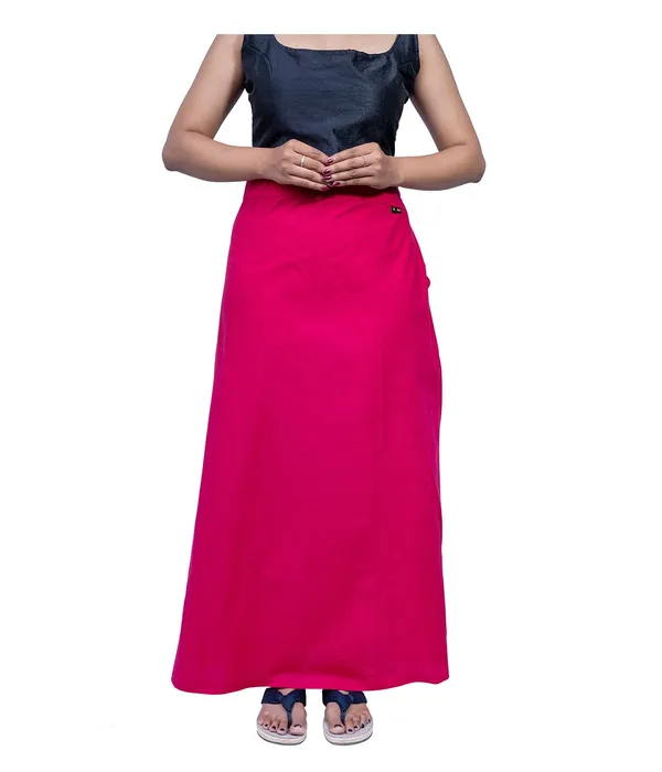 Bright_Pink_Saree_Petticoat/Inskirt_For_Women_-_3_Sizes,_Shapewear,_Drawstring_For_Regular_Comfort_Fit
