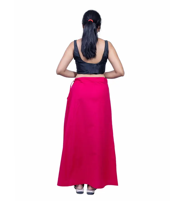 Bright_Pink_Saree_Petticoat/Inskirt_For_Women_-_3_Sizes,_Shapewear,_Drawstring_For_Regular_Comfort_Fit