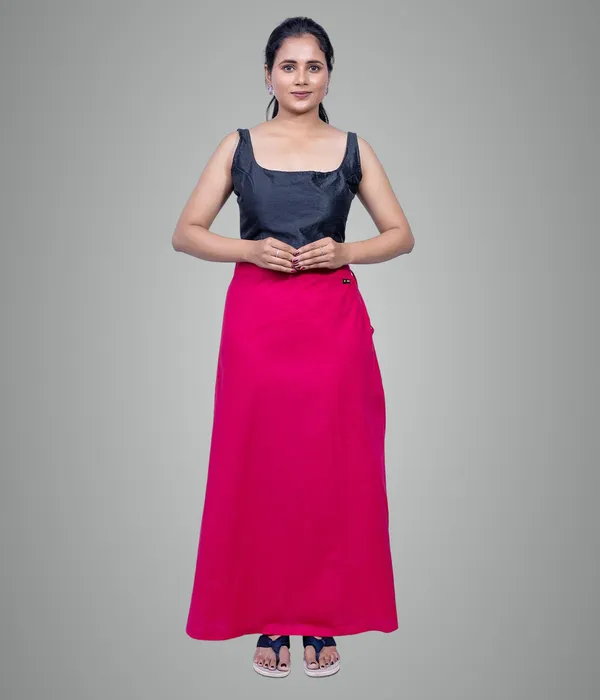 Bright_Pink_Saree_Petticoat/Inskirt_For_Women_-_3_Sizes,_Shapewear,_Drawstring_For_Regular_Comfort_Fit