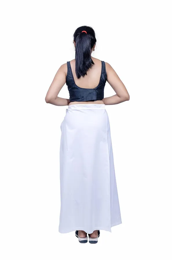 Blanco_White_Saree_Petticoat/Inskirt_For_Women_-_3_Sizes,_Shapewear,_Drawstring_For_Regular_Comfort_Fit