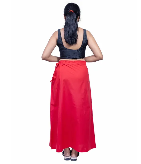 Chilly_Red_Saree_Petticoat/Inskirt_For_Women_-_3_Sizes,_Shapewear,_Drawstring_For_Regular_Comfort_Fit