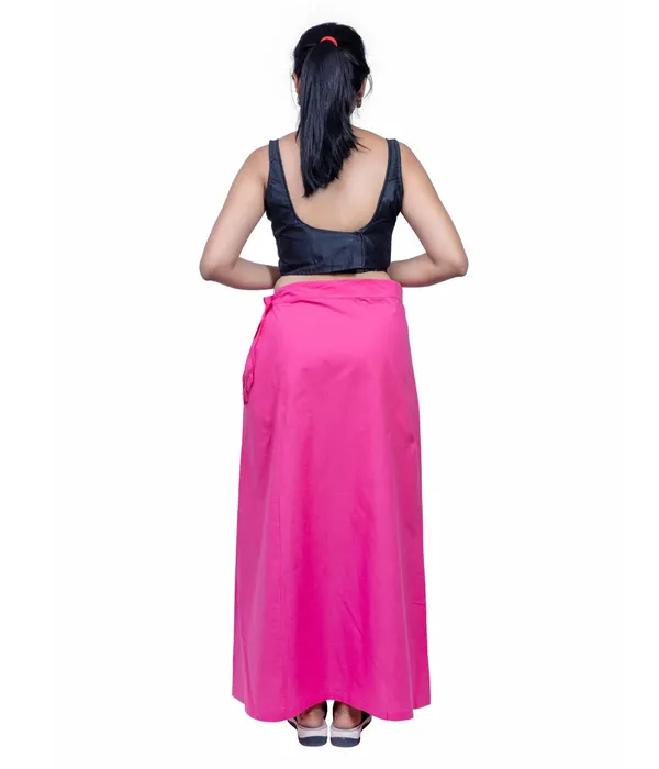 Hot_Pink_Saree_Petticoat/Inskirt_For_Women_-_3_Sizes,_Shapewear,_Drawstring_For_Regular_Comfort_Fit