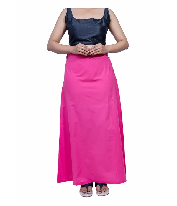 Hot_Pink_Saree_Petticoat/Inskirt_For_Women_-_3_Sizes,_Shapewear,_Drawstring_For_Regular_Comfort_Fit