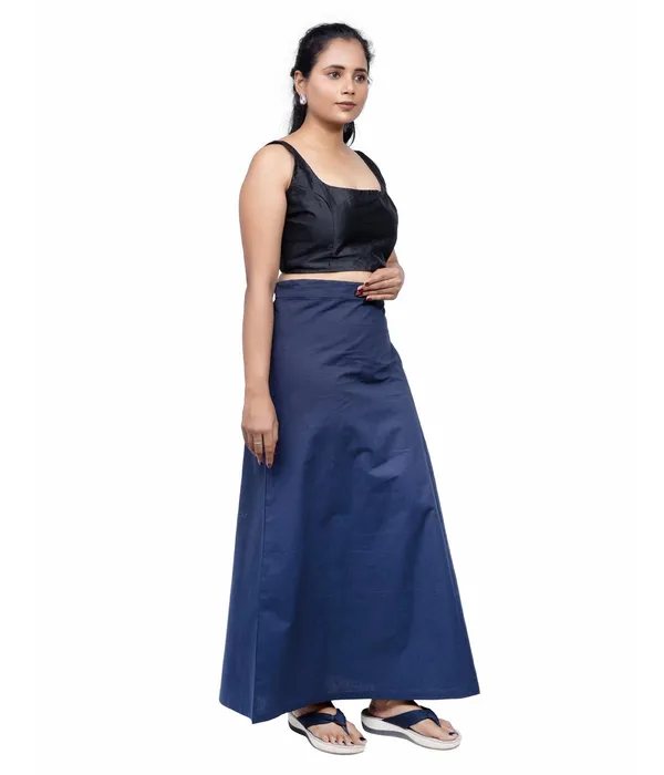 Midnight_Blue_Saree_Petticoat/Inskirt_For_Women_-_3_Sizes,_Shapewear,_Drawstring_For_Regular_Comfort_Fit