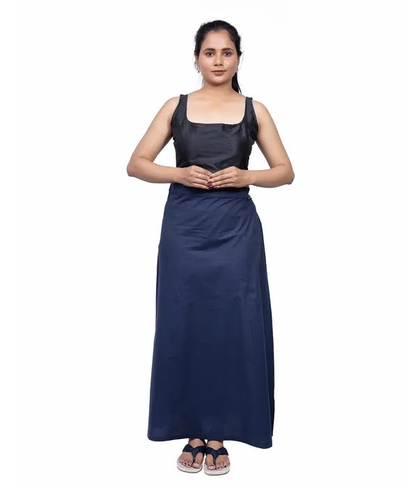 Midnight_Blue_Saree_Petticoat/Inskirt_For_Women_-_3_Sizes,_Shapewear,_Drawstring_For_Regular_Comfort_Fit