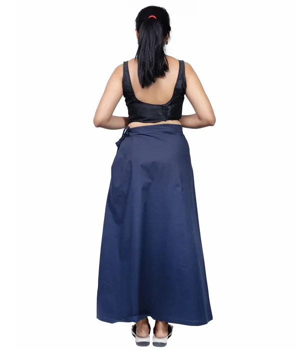 Midnight_Blue_Saree_Petticoat/Inskirt_For_Women_-_3_Sizes,_Shapewear,_Drawstring_For_Regular_Comfort_Fit