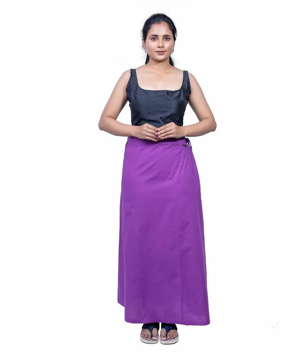 Magenta_Violet_Saree_Petticoat/Inskirt_For_Women_-_3_Sizes,_Shapewear,_Drawstring_For_Regular_Comfort_Fit