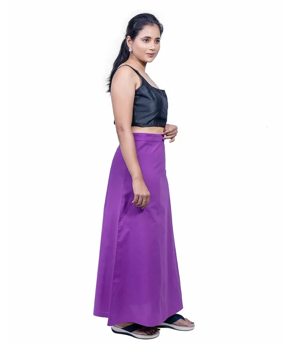 Magenta_Violet_Saree_Petticoat/Inskirt_For_Women_-_3_Sizes,_Shapewear,_Drawstring_For_Regular_Comfort_Fit