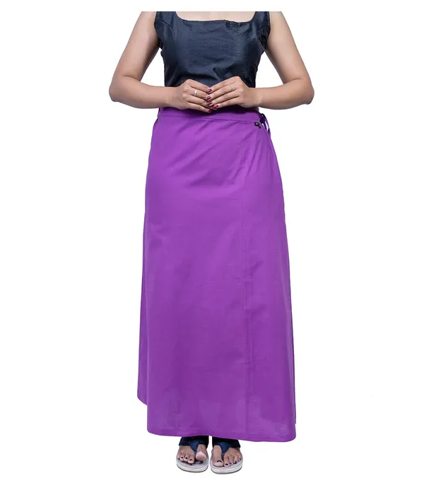 Magenta_Violet_Saree_Petticoat/Inskirt_For_Women_-_3_Sizes,_Shapewear,_Drawstring_For_Regular_Comfort_Fit