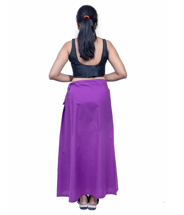 Magenta_Violet_Saree_Petticoat/Inskirt_For_Women_-_3_Sizes,_Shapewear,_Drawstring_For_Regular_Comfort_Fit