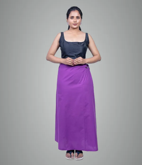 Magenta_Violet_Saree_Petticoat/Inskirt_For_Women_-_3_Sizes,_Shapewear,_Drawstring_For_Regular_Comfort_Fit