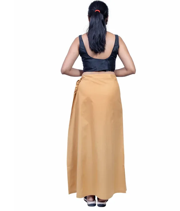 Mustard_Yellow_Saree_Petticoat/Inskirt_For_Women_-_3_Sizes,_Shapewear,_Drawstring_For_Regular_Comfort_Fit