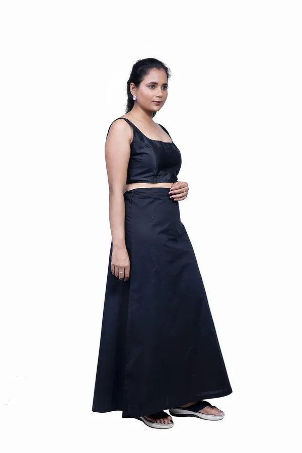 Black_Saree_Petticoat/Inskirt_For_Women_-_3_Sizes,_Shapewear,_Drawstring_For_Regular_Comfort_Fit