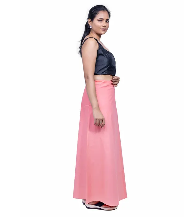 Shell_Pink_Saree_Petticoat/Inskirt_For_Women_-_3_Sizes,_Shapewear,_Drawstring_For_Regular_Comfort_Fit