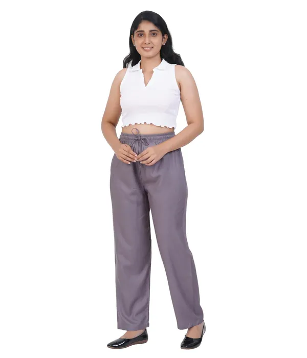 Alloy_Grey_Flowy_Rayon_Kurti_Pants_For_Women_Straight_Regular_Fit,_Stylish_Solid_Bottom_Wear_With_Elastic_&_Drawstring,_Side_Pocket,_Casual,_Office,_Party_&_Outdoor_Wear