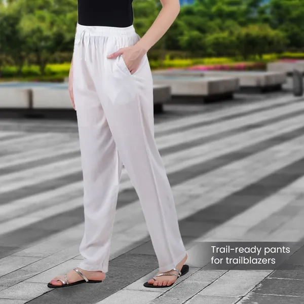Blanco_White_Flowy_Rayon_Kurti_Pants_For_Women_Straight_Regular_Fit,_Stylish_Solid_Bottom_Wear_With_Elastic_&_Drawstring,_Side_Pocket,_Casual,_Office,_Party_&_Outdoor_Wear
