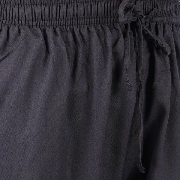 Charcoal_Grey_Flowy_Rayon_Kurti_Pants_For_Women_Straight_Regular_Fit,_Stylish_Solid_Bottom_Wear_With_Elastic_&_Drawstring,_Side_Pocket,_Casual,_Office,_Party_&_Outdoor_Wear