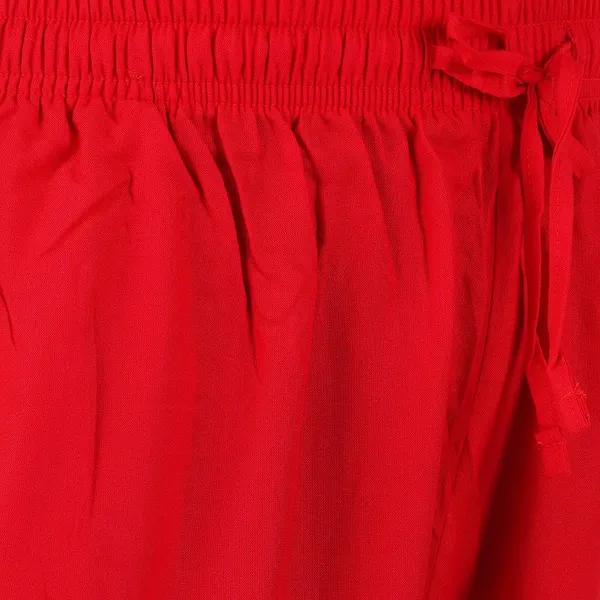 Chilly_Red_Flowy_Rayon_Kurti_Pants_For_Women_Straight_Regular_Fit,_Stylish_Solid_Bottom_Wear_With_Elastic_&_Drawstring,_Side_Pocket,_Casual,_Office,_Party_&_Outdoor_Wear