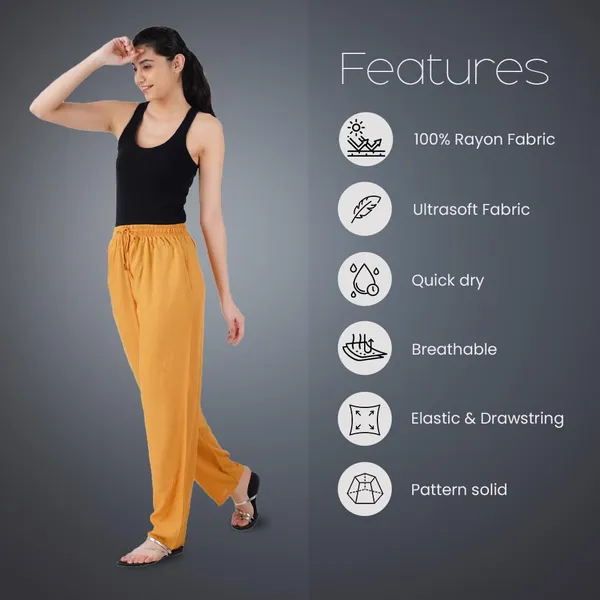 Honey_Flowy_Rayon_Kurti_Pants_For_Women_Straight_Regular_Fit,_Stylish_Solid_Bottom_Wear_With_Elastic_&_Drawstring,_Side_Pocket,_Casual,_Office,_Party_&_Outdoor_Wear