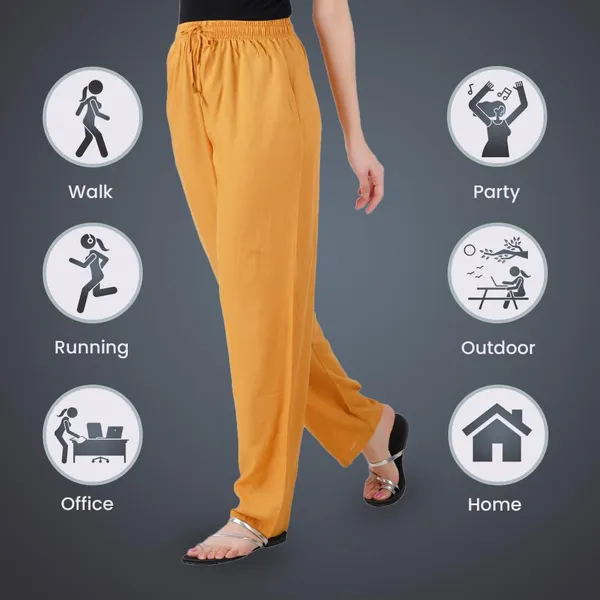 Honey_Flowy_Rayon_Kurti_Pants_For_Women_Straight_Regular_Fit,_Stylish_Solid_Bottom_Wear_With_Elastic_&_Drawstring,_Side_Pocket,_Casual,_Office,_Party_&_Outdoor_Wear