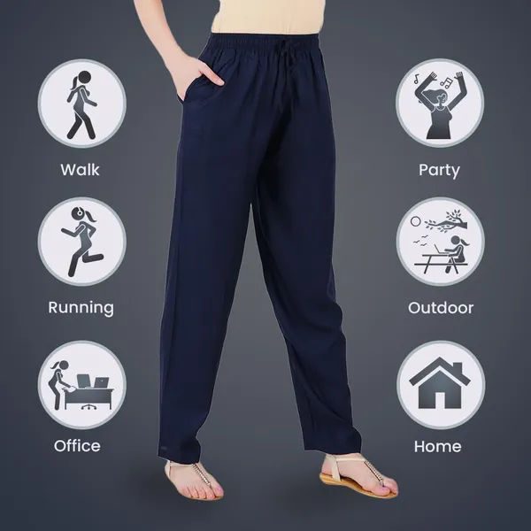 Midnight_Blue_Flowy_Rayon_Kurti_Pants_For_Women_Straight_Regular_Fit,_Stylish_Solid_Bottom_Wear_With_Elastic_&_Drawstring,_Side_Pocket,_Casual,_Office,_Party_&_Outdoor_Wear