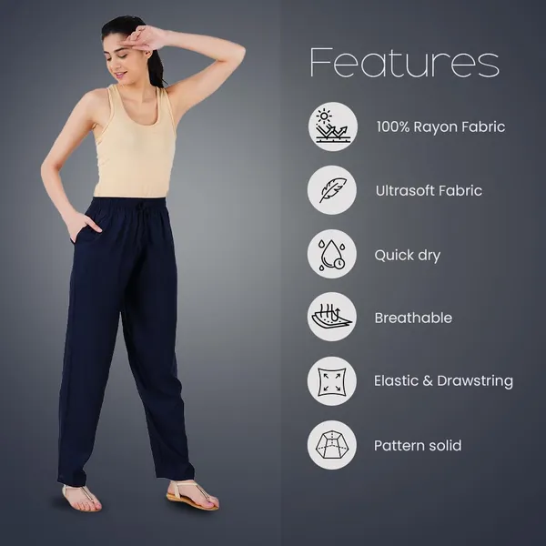 Midnight_Blue_Flowy_Rayon_Kurti_Pants_For_Women_Straight_Regular_Fit,_Stylish_Solid_Bottom_Wear_With_Elastic_&_Drawstring,_Side_Pocket,_Casual,_Office,_Party_&_Outdoor_Wear