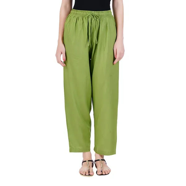 Meadow_Green_Flowy_Rayon_Kurti_Pants_For_Women_Straight_Regular_Fit,_Stylish_Solid_Bottom_Wear_With_Elastic_&_Drawstring,_Side_Pocket,_Casual,_Office,_Party_&_Outdoor_Wear