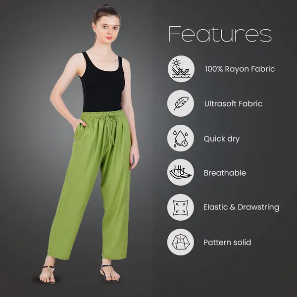 Meadow_Green_Flowy_Rayon_Kurti_Pants_For_Women_Straight_Regular_Fit,_Stylish_Solid_Bottom_Wear_With_Elastic_&_Drawstring,_Side_Pocket,_Casual,_Office,_Party_&_Outdoor_Wear